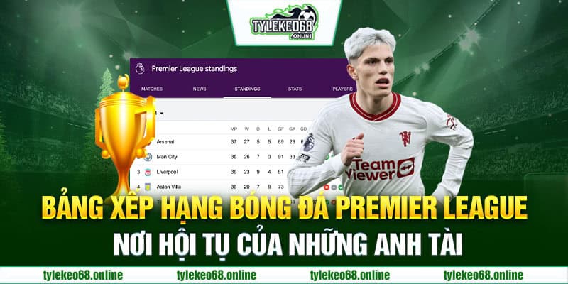 Bảng xếp hạng bóng đá Premier League nơi hội tụ của những anh tài