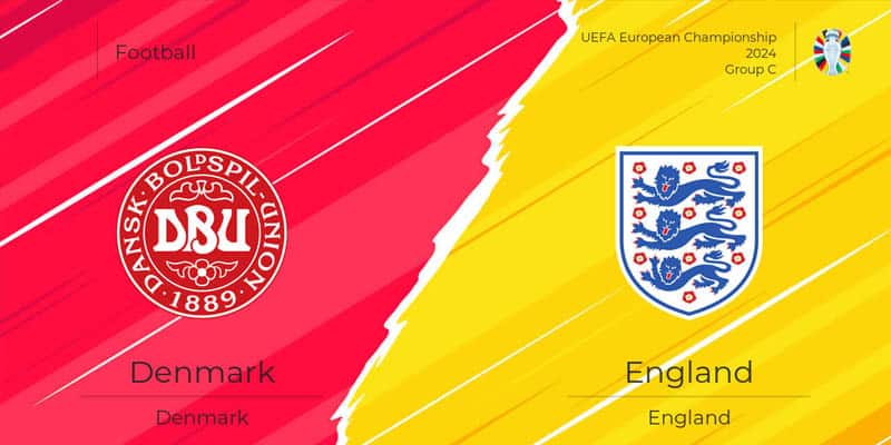 Soi kèo Đan Mạch vs Anh 23h00 thứ 5 ngày 20/06 - Vòng bảng UEFA EURO 2024
